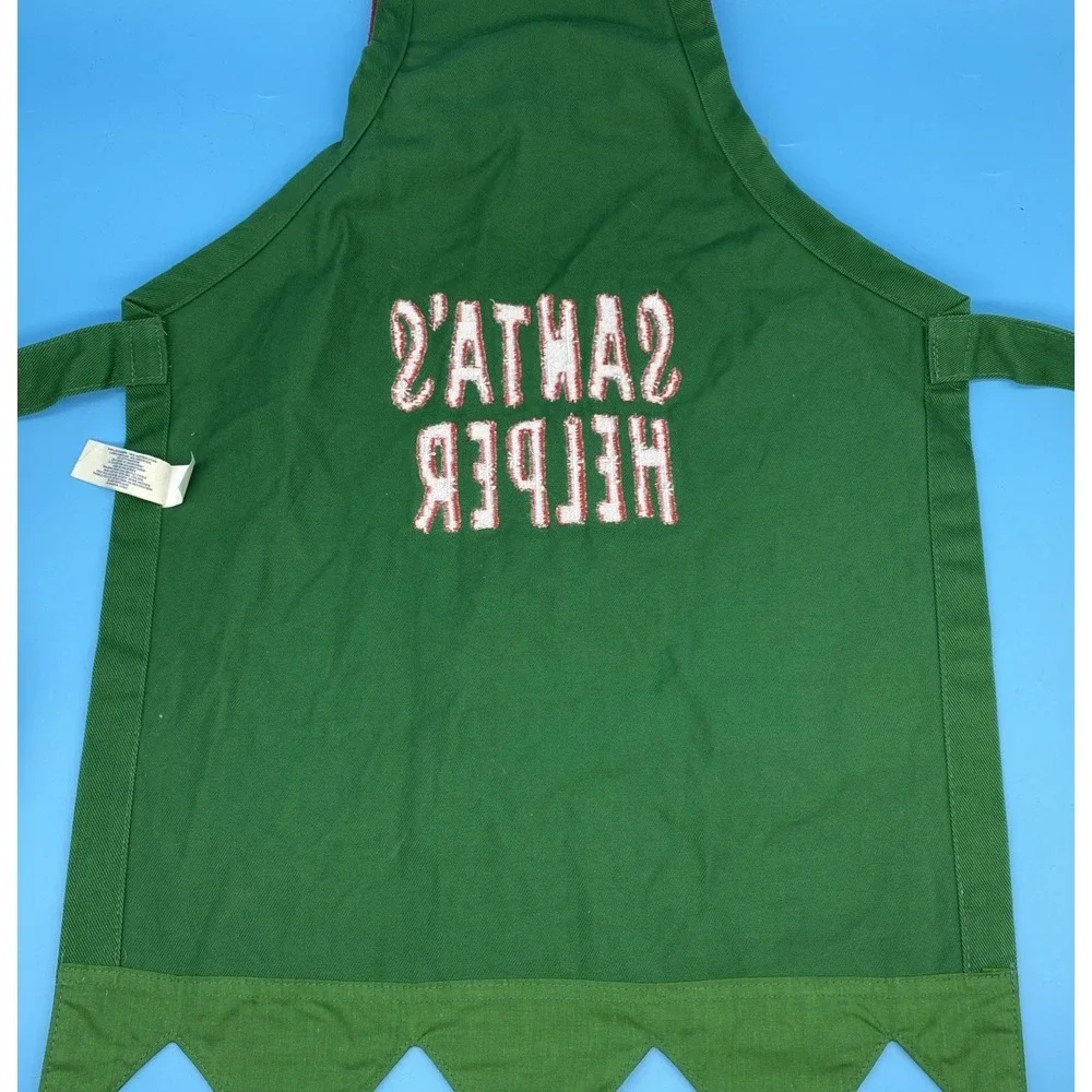 Vintage 2002 Old Navy Kids Santa's Helper Apron with Bells